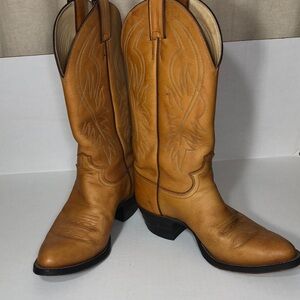 Justin Boots style 1632 Men's Boots Western Leather Cowboy Boots Brown Size 7D